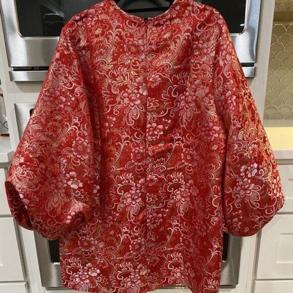 Tuckernuck HYACINTH HOUSE- Red & Pink Jacquard Janie Mini Dress - Picture 3 of 4